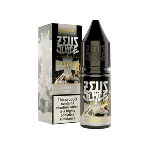 Zeus Juice 10ml Nic Salt Vermilion Ice Flavour perfect for Refillable Pod Vape Kits