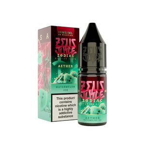 Zeus Juice Zodiac Aether 10ml Nic Salt E-liquid - Watermelon Ice Flavour - Perfect for Refillable Vape Kits