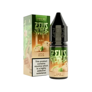 Zeus Juice Zodiac Axe 10ml Nic Salt E-liquid - Apple Peach Flavour - Perfect for Refillable Vape Kits