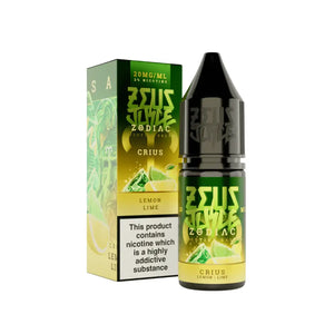 Zeus Juice Zodiac Crius 10ml Nic Salt E-liquid - Lemon Lime Flavour - Perfect for Refillable Vape Kits