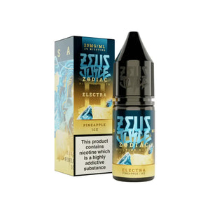 Zeus Juice Zodiac Electra 10ml Nic Salt E-liquid - Pineapple Ice Flavour - Perfect for Refillable Vape Kits